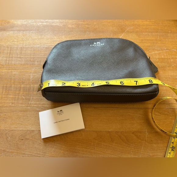 Coach shiny gray pouch (evening bag or pouch) - never used. - Picture 8 of 8